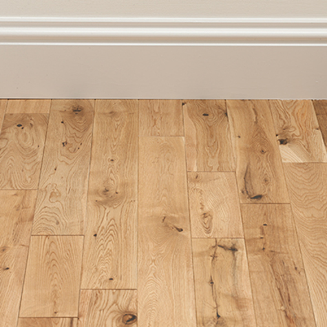 Solid Oak Rondo Natural Lacquered 18mm X 125mm